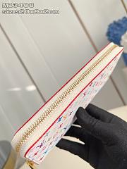 Fortok Louis Vuitton x TM Clémence Wallet White Multicolor M13408 20x9x2cm  - 2