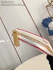 Fortok Louis Vuitton x TM Clémence Wallet White Multicolor M13408 20x9x2cm  - 4