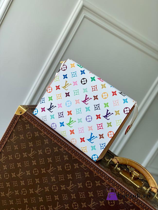 Fortok Louis Vuitton x TM Toiletry Pouch White M13746 25x20x5.5cm - 1
