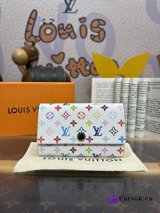 Fortok Louis Vuitton x TM 6 Key Holder White M14092 12x7x2cm - 1