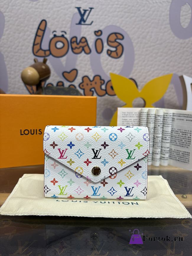 Fortok Louis Vuitton x TM Victorine Wallet White M14163 12x9.5x2.5cm - 1