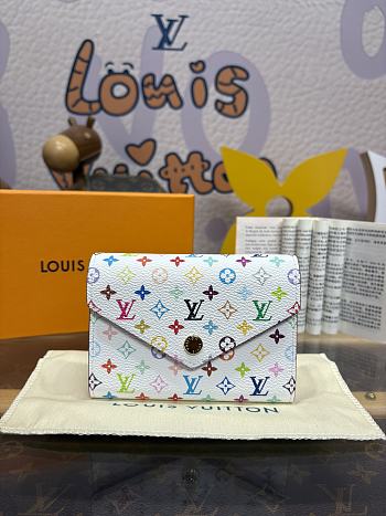 Fortok Louis Vuitton x TM Victorine Wallet White M14163 12x9.5x2.5cm