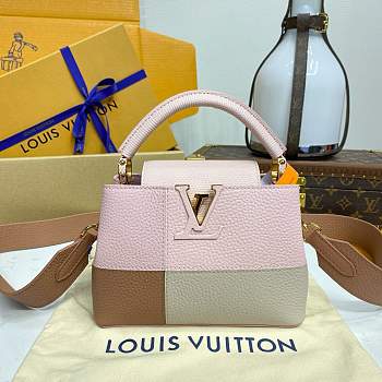 Fortok Louis Vuitton Capucines Mini Bag Pink M59268 21x14x8cm