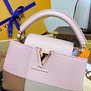Fortok Louis Vuitton Capucines Mini Bag Pink M59268 21x14x8cm - 3