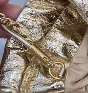 Fortok Chanel Metallic Calfskin Gold Metal Light Gold Bag 19x20x6cm - 5