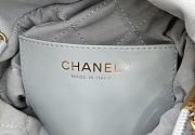 Fortok Chanel Mini Handbag White Caviar Leather 20cm - 2