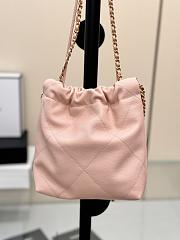Fortok Chanel Mini Handbag Pink Caviar Leather 20cm - 6
