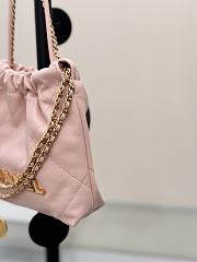 Fortok Chanel Mini Handbag Pink Caviar Leather 20cm - 4