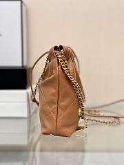 Fortok Chanel Mini Handbag Brown Caviar Leather 20cm - 2
