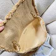 Fortok Chanel Vintage Straw Bag Brown 36cm - 6