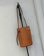 Fortok Loewe Dice Pocket Phone Bag Brown 20.5x12.7x4.5cm - 1