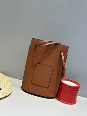 Fortok Loewe Dice Pocket Phone Bag Brown 20.5x12.7x4.5cm - 5