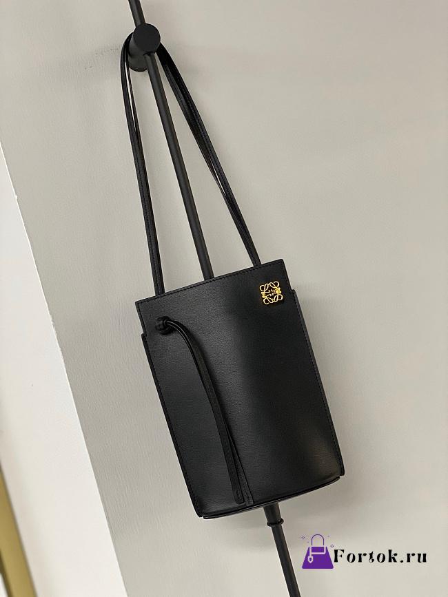 Fortok Loewe Dice Pocket Phone Bag Black 20.5x12.7x4.5cm - 1