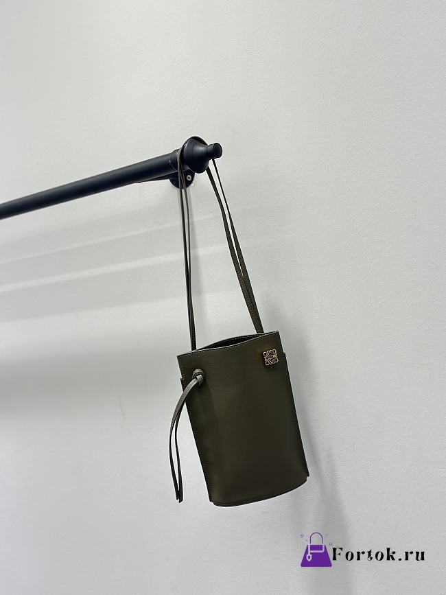 Fortok Loewe Dice Pocket Phone Bag Dark Green 20.5x12.7x4.5cm - 1
