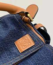Fortok Loewe Puzzle Blue Denim Geometric Bag 29x12x19cm - 2