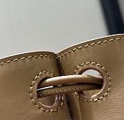 Fortok Loewe Pebble Small Bucket Bag Brown 17x7x21.5cm - 6