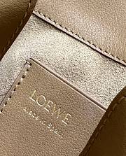 Fortok Loewe Pebble Small Bucket Bag Brown 17x7x21.5cm - 3