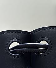 Fortok Loewe Pebble Small Bucket Bag Black 17x7x21.5cm - 5