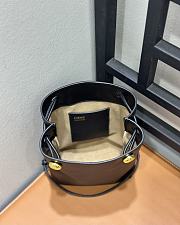 Fortok Loewe Pebble Small Bucket Bag Black 17x7x21.5cm - 4