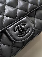Fortok Chanel Mini Flap Handle Bag Black 12.5x20x6cm - 4