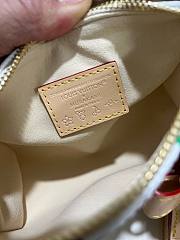 Fortok Louis Vuitton Nano Speedy Bag White Multicolor M13391 16x11x9cm - 3