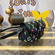 Fortok Louis Vuitton Nano Diane Baguette Handbag Multicolor Black M14194 19x10.5x6cm - 2
