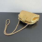 Fortok Bottega Veneta Burgundy Teen Lauren 1980 With Chain Gold 804038 27x15x8cm - 6