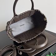Fortok Bottega Veneta Mini Cabat Bag Brown 709464 22x6.5x15.5cm - 2