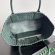 Fortok Bottega Veneta Mini Cabat Bag Green 709464 22x6.5x15.5cm - 4