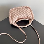 Fortok Bottega Veneta Mini Cobble Top Handle Bag Pink 805739 23x11x8cm - 6
