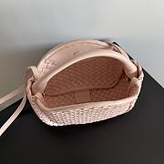 Fortok Bottega Veneta Mini Cobble Top Handle Bag Pink 805739 23x11x8cm - 5