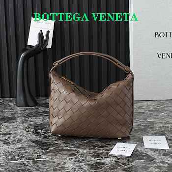 Fortok Bottega Veneta Wallace Shoulder Bag Brown 80847 20×13×9.5cm