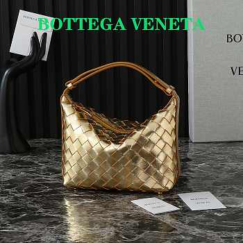 Fortok Bottega Veneta Wallace Shoulder Bag Gold 80847 20×13×9.5cm