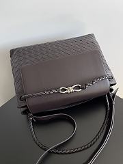 Fortok Bottega Veneta Men's Andiamo Backpack Dark Brown 807715 37x26x13cm - 6