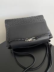 Fortok Bottega Veneta Men's Andiamo Backpack Black 807715 37x26x13cm - 3