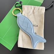 Fortok Bottega Veneta Fish-shaped Keychain Blue - 1