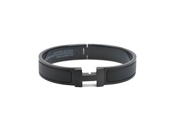 Fortok Hermes So Black Enamel Black Bracelet
