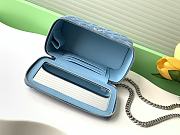 Fortok Chanel 25C Vanity Bag Small Blue Denim 9.5x17x8cm - 5