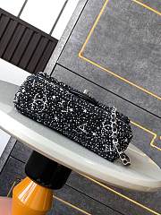 Fortok Chanel Star Diamond CF Bag Black 10x20x7cm - 2