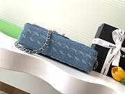 Fortok Chanel Vintage Blue Denim Graffiti Bag AS1112 25cm - 3
