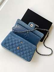 Fortok Chanel Vintage Blue Denim Graffiti Bag AS1112 25cm - 4