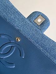 Fortok Chanel Vintage Blue Denim Graffiti Bag AS1112 25cm - 5