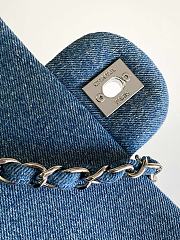 Fortok Chanel Vintage Blue Denim Graffiti Bag AS1116 20cm - 6