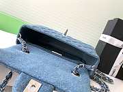 Fortok Chanel Vintage Blue Denim Graffiti Bag AS1116 20cm - 3