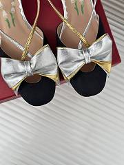 Fortok Valentino Bow Slingback Pumps In Black  - 3