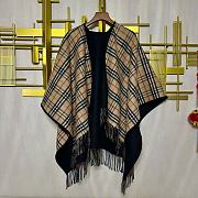 Fortok Burberry Classic British Double-sided Cape Beige & Black 130x150cm - 1