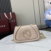 Fortok Gucci Blondie Shoulder Bag Light Pink Leather 815711 21.5x11x8cm - 1