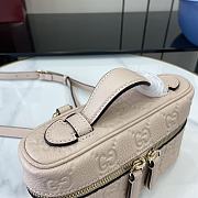 Fortok Gucci GG Emblem Super Mini Handbag Light Pink 815949 20x12x5cm - 5