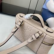 Fortok Gucci GG Emblem Super Mini Handbag Light Pink 815949 20x12x5cm - 2