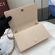 Fortok Gucci GG Emblem Super Mini Shoulder Bag Light Pink 818705 20x12.5x4cm - 2